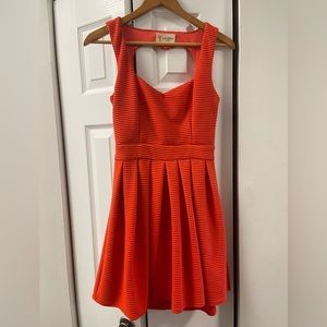 Heart back cut out dress